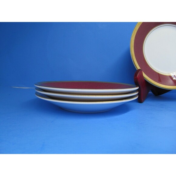 Coalport  Bone China Athlone Marone "Ruby"  5 1/2" Saucer Set Of 4 Saucers VGC - Picture 5 of 5